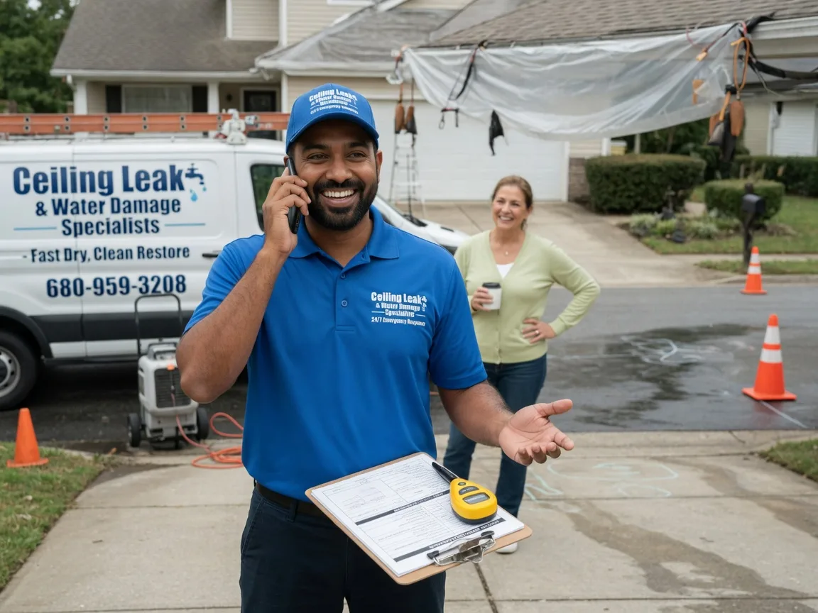 Ceiling Leak Cleanup Downers Grove, IL FAQs